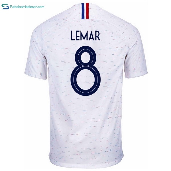 Camiseta Francia 2ª Lemar 2018 Blanco